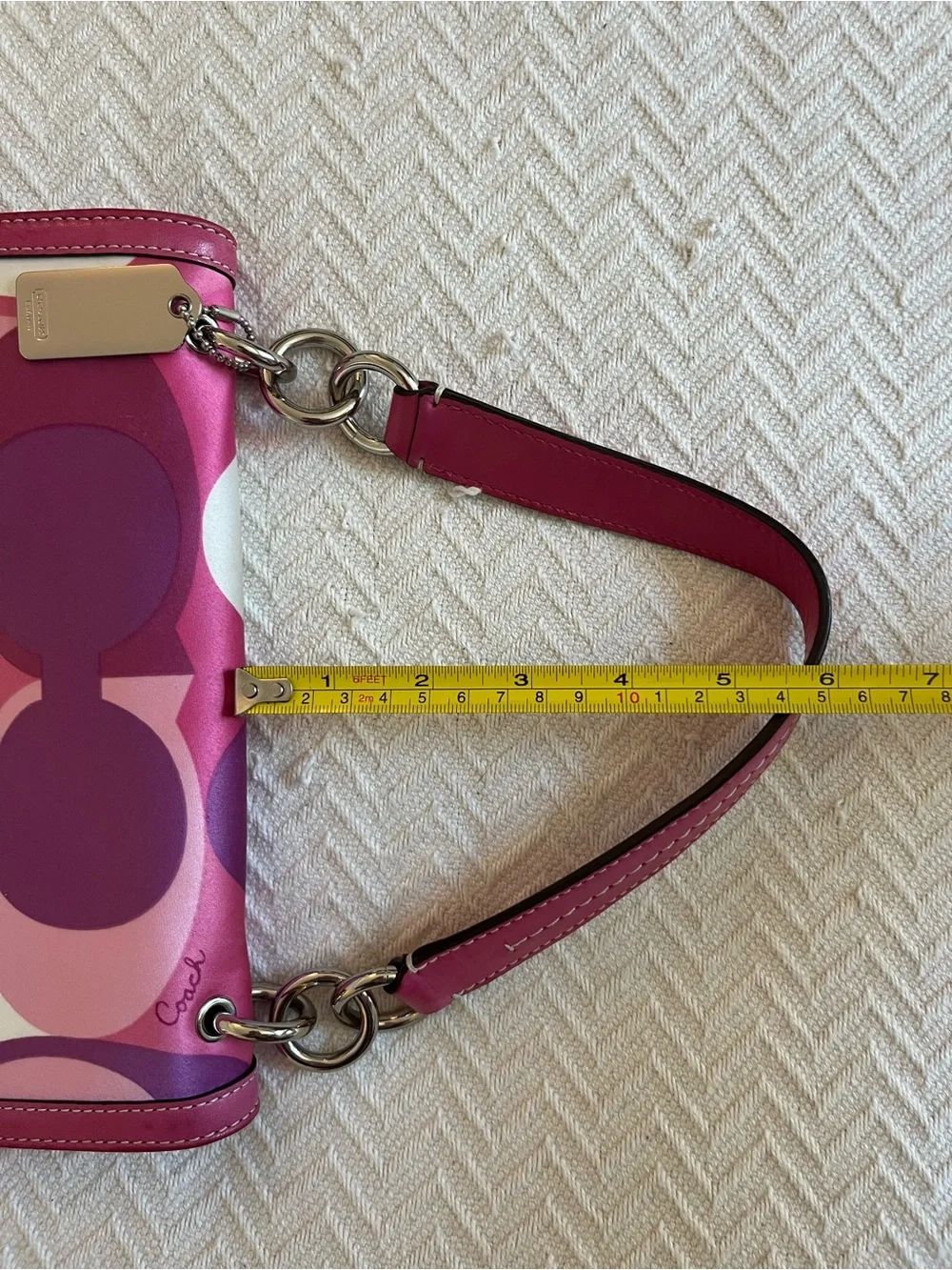 Coach Y2K Pink Optic Satin Bag
